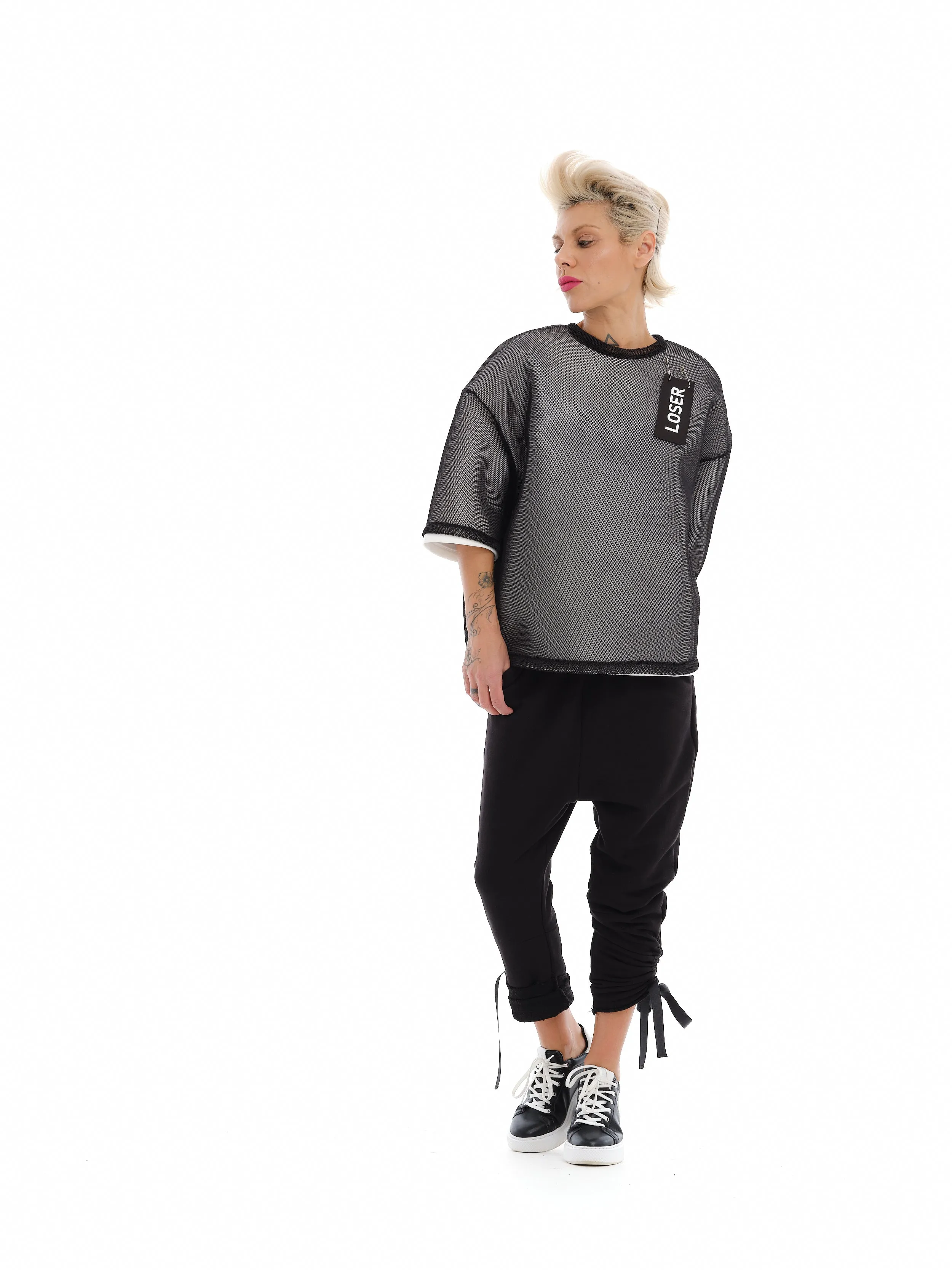 Extravagant Neoprene Mesh Graphic Shirt