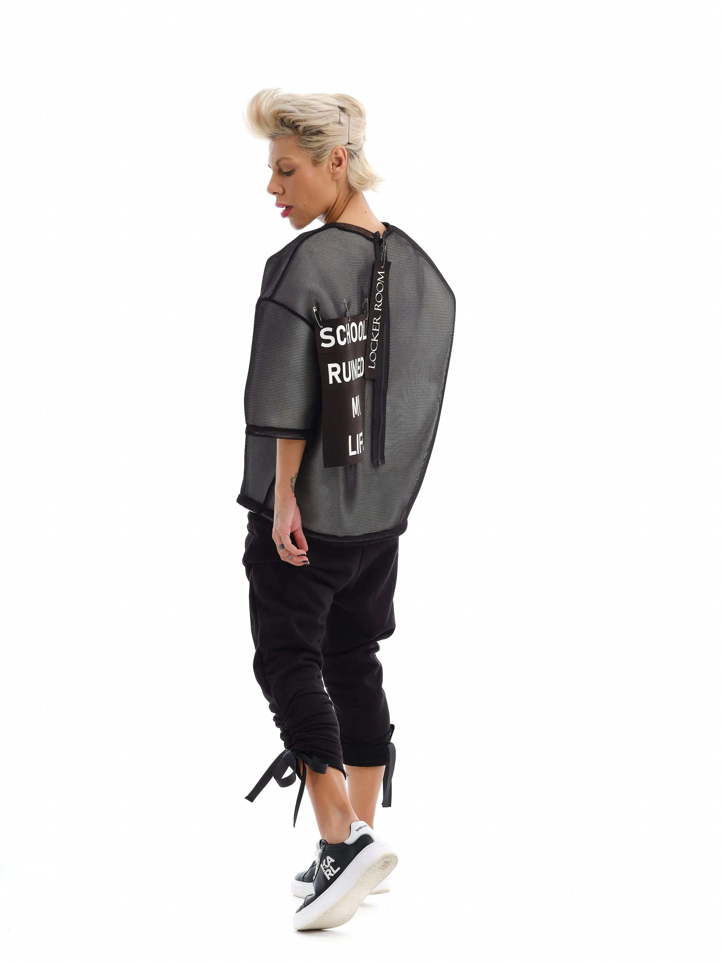 Extravagant Neoprene Mesh Graphic Shirt
