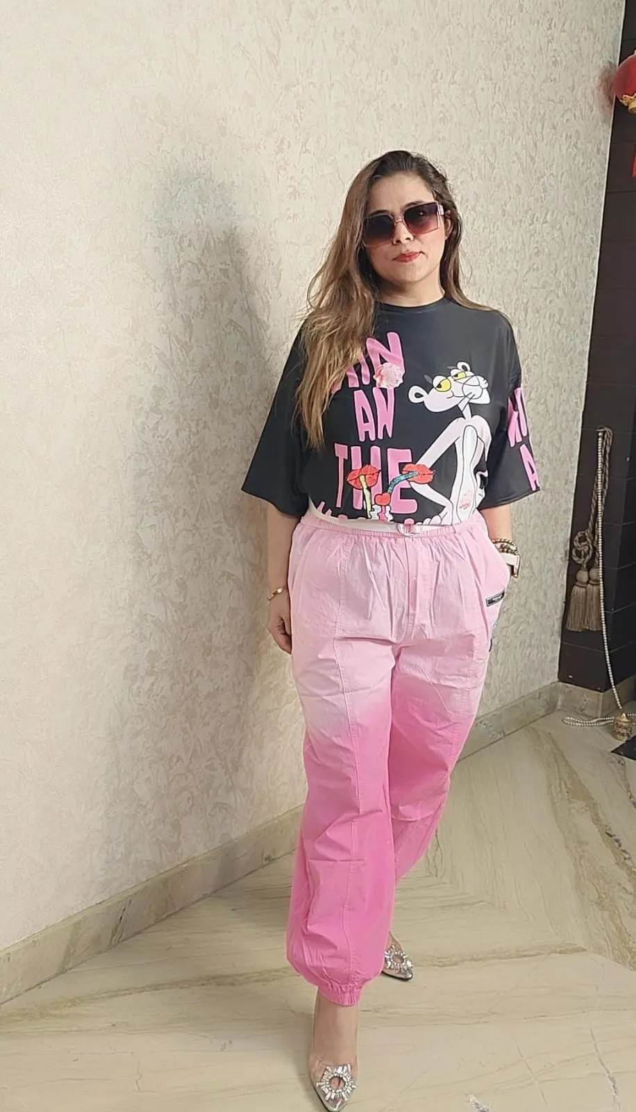 Fashion Cotton jogger with belt