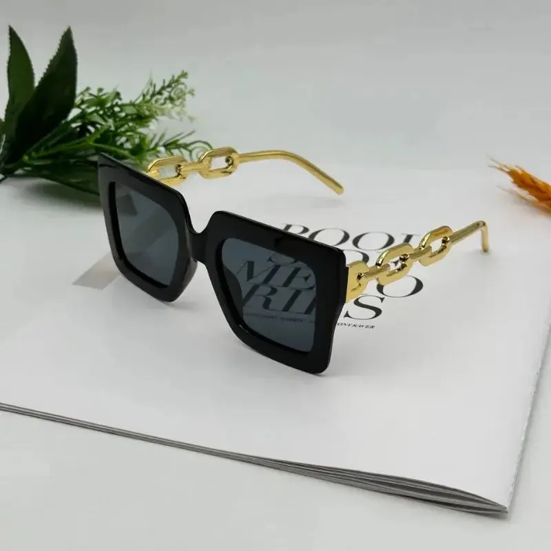 Fashion Large Frame Square Sunglasses New Women's Trendy Sunshade Sun Glasses Men Sports Windproof Eyewear UV400 Oculos De Sol