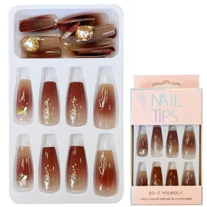 Fashion Press On Nail With Glue 1201-79 (12 units)