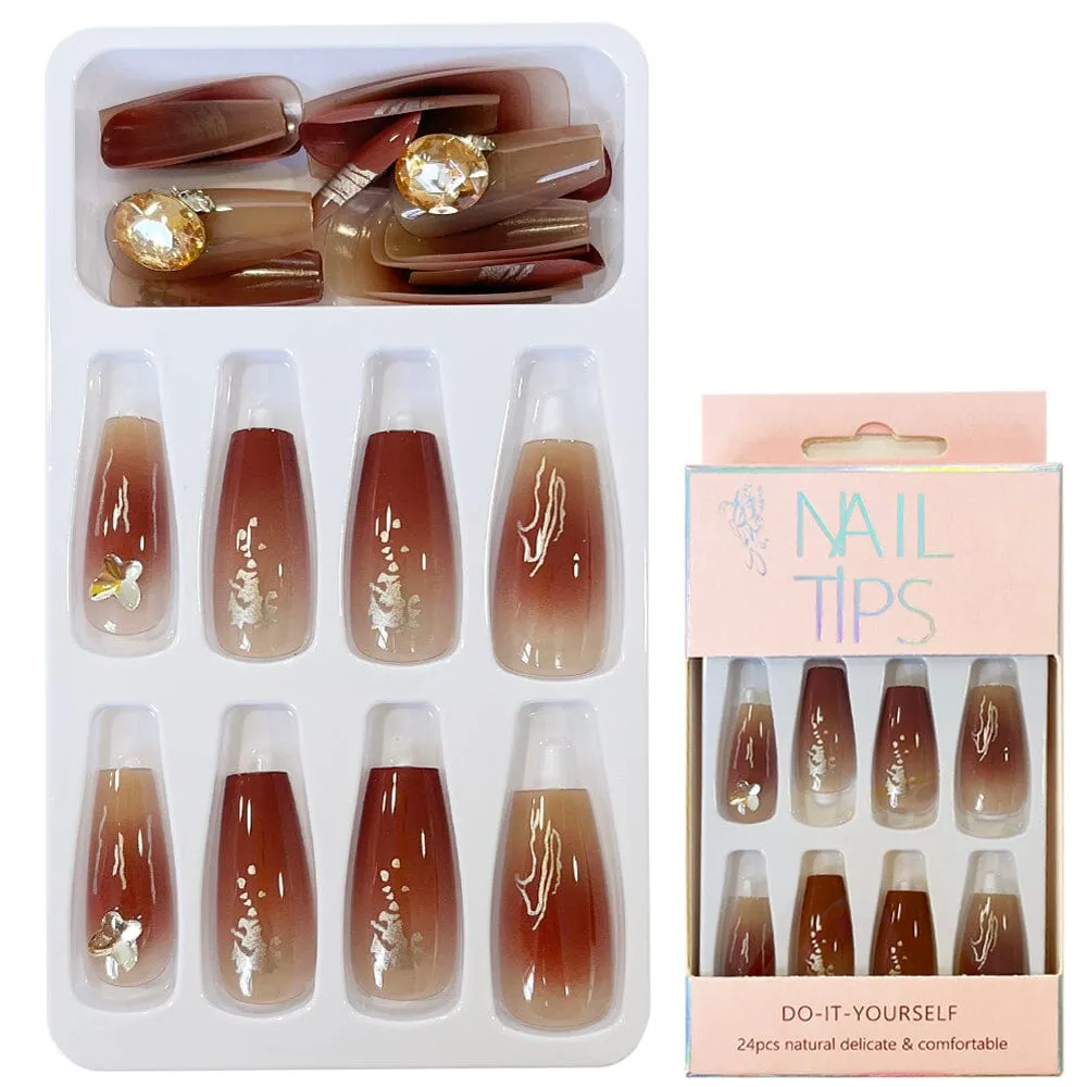 Fashion Press On Nail With Glue 1201-79 (12 units)