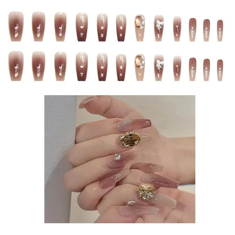 Fashion Press On Nail With Glue 1201-79 (12 units)