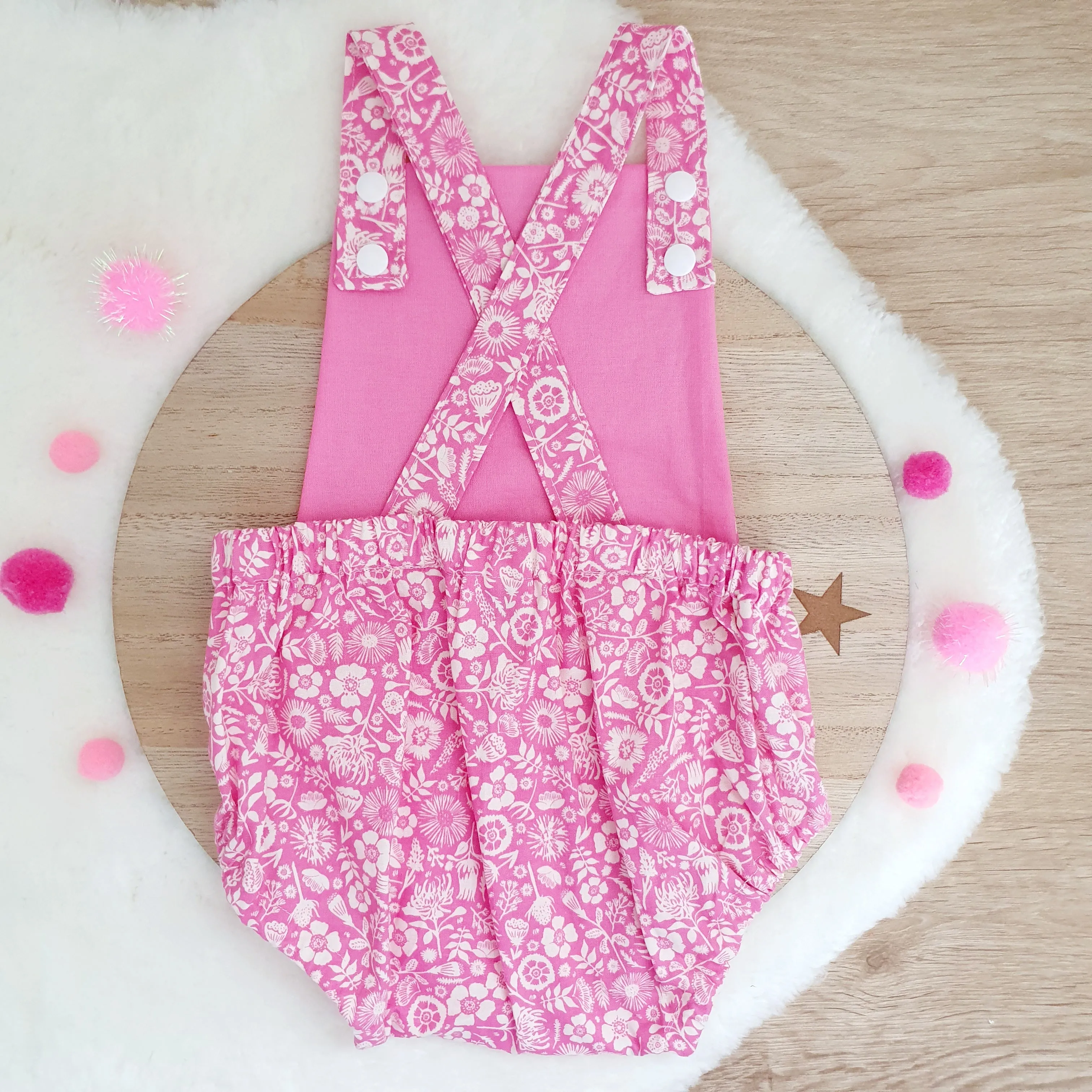 FLORAL Baby Romper, Size 0