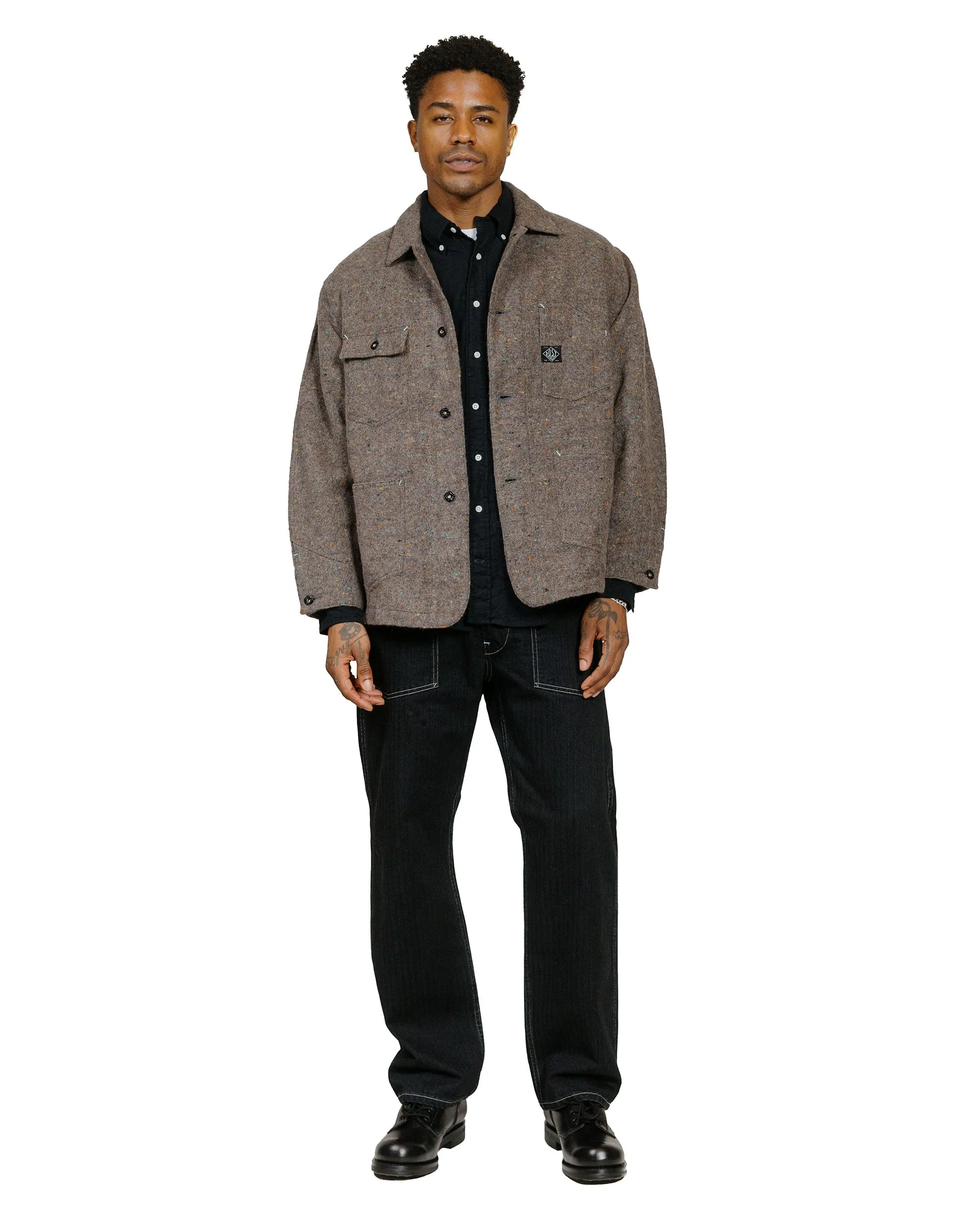 Gitman Vintage Bros. Black Brushed Winter Seersucker Shirt