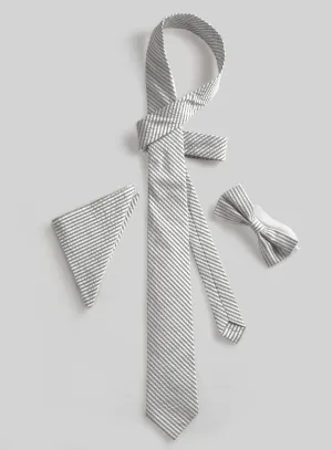 Gray Seersucker Combo Pack