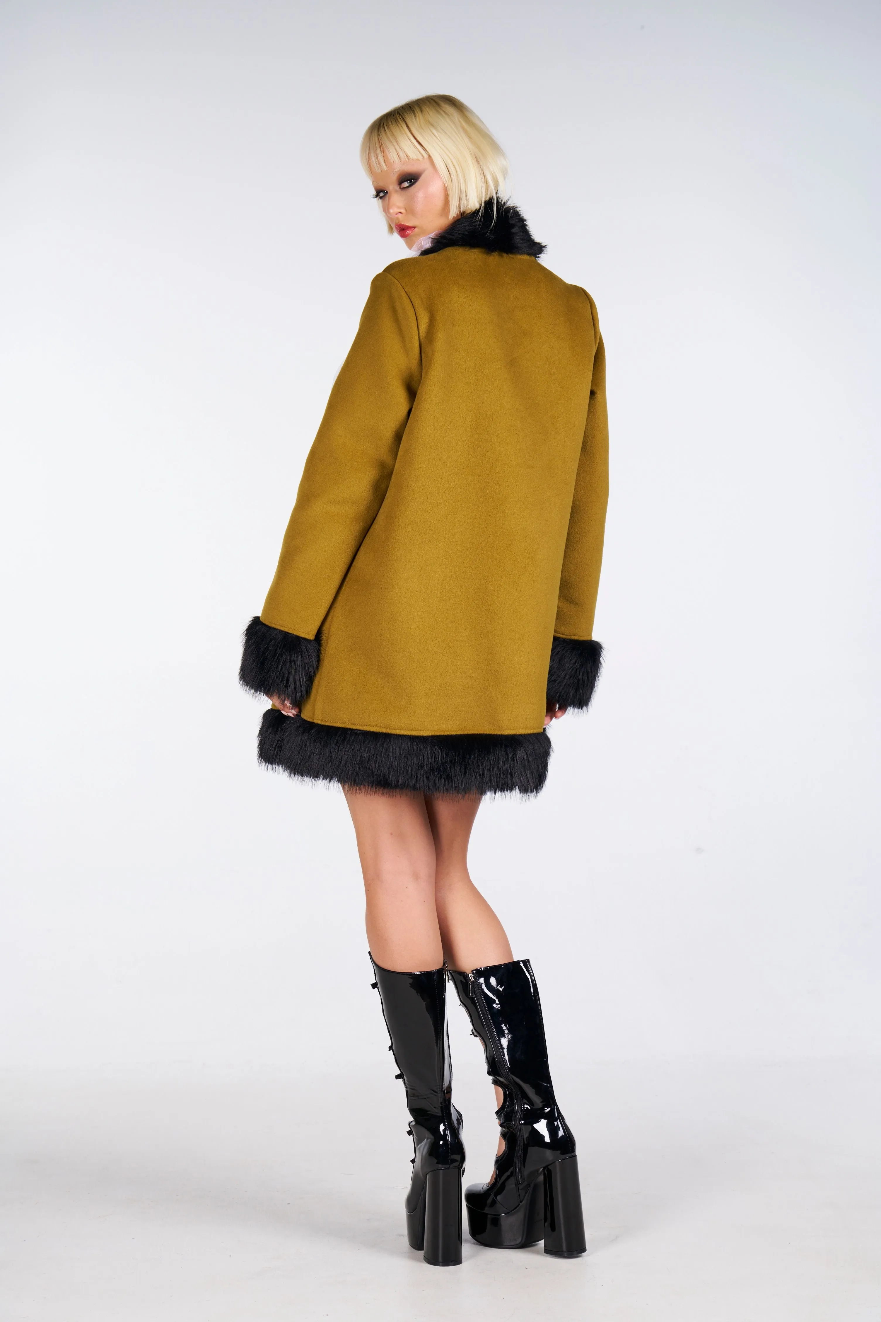 Green Ivy Fur Coat