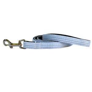 Gulf Blue Extra Small Seersucker Dog Leash