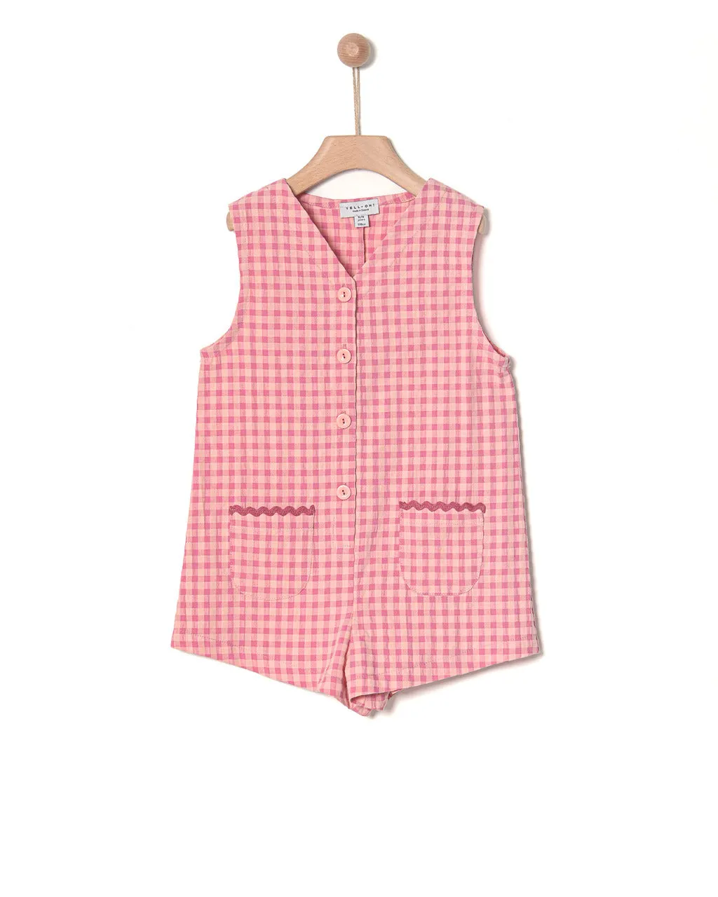 Jumpsuit Shorts In Seersucker Rose
