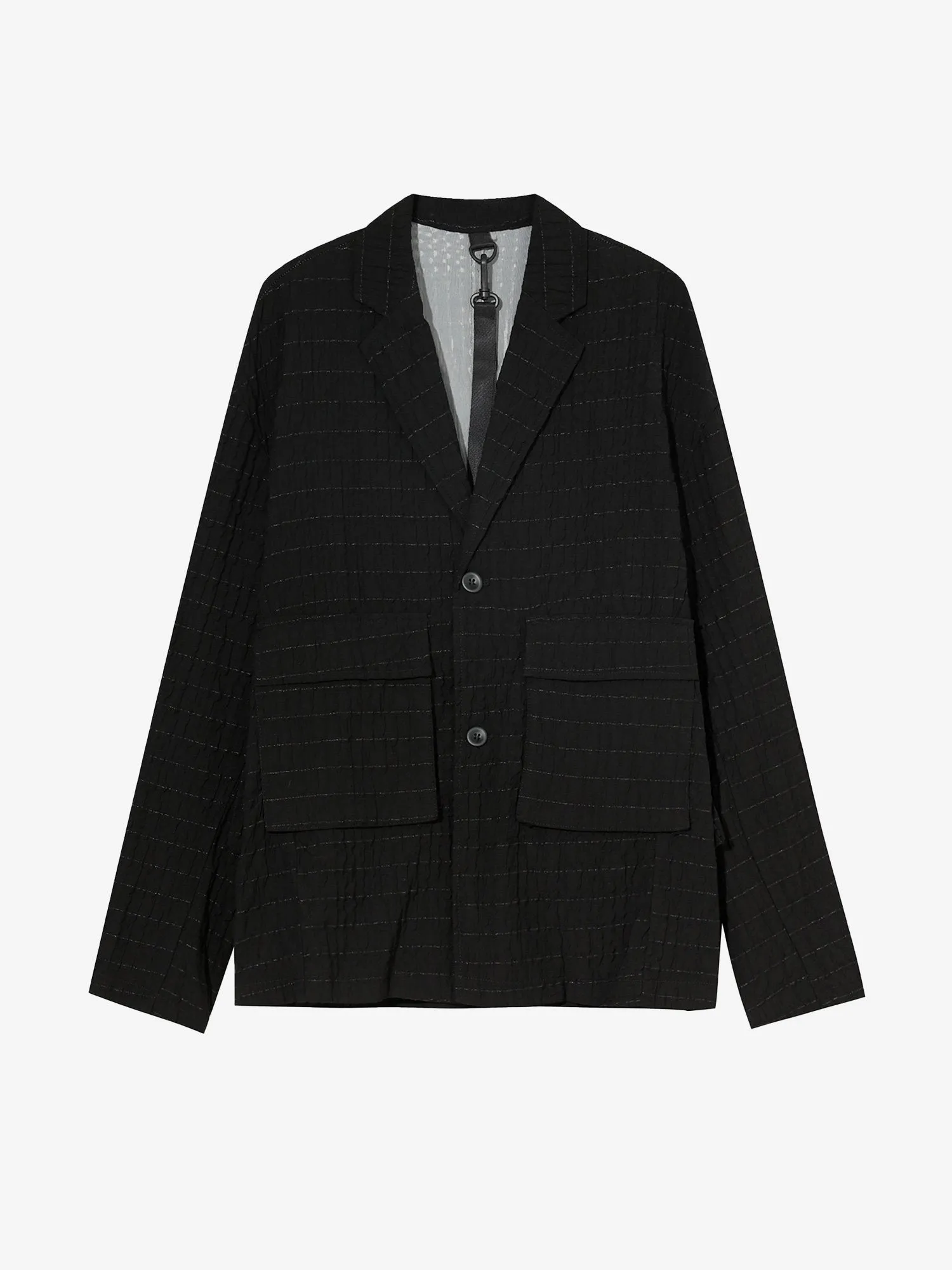 JUSTNOTAG Casual Plain Cotton Turn-down Collar Suit jacket