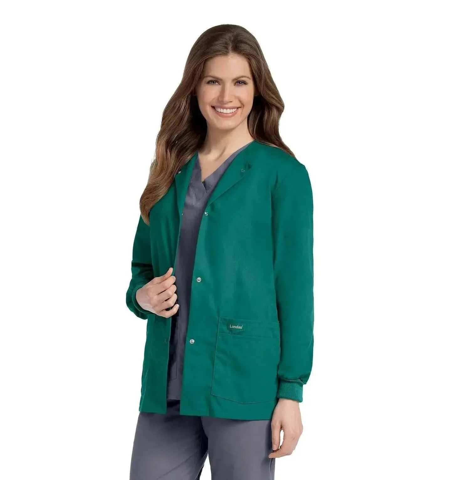 Landau Essentials Women's Warm-Up Scrub Jacket