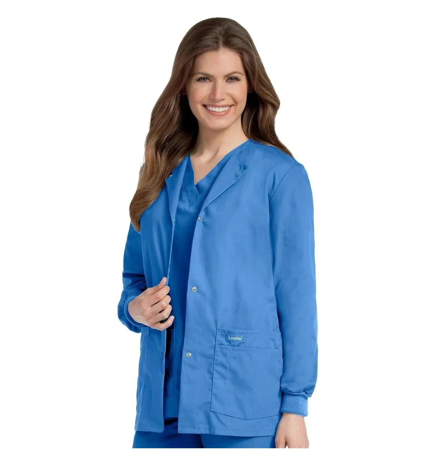 Landau Essentials Women's Warm-Up Scrub Jacket