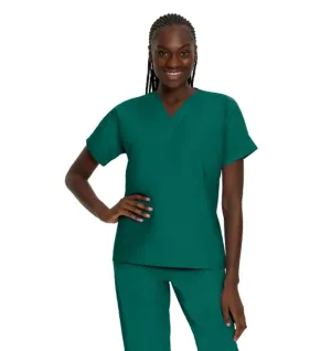 Landau Scrub Zone Unisex No-Pocket V-Neck Scrub Top