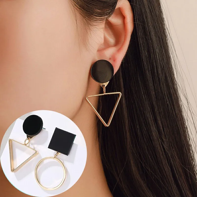 Long Crystal Tassel Gold Color Dangle Earrings for Women, Drop Earing Fashion Jewelry