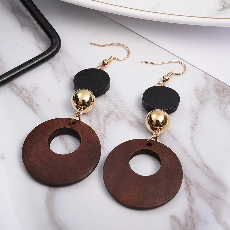 Long Crystal Tassel Gold Color Dangle Earrings for Women, Drop Earing Fashion Jewelry
