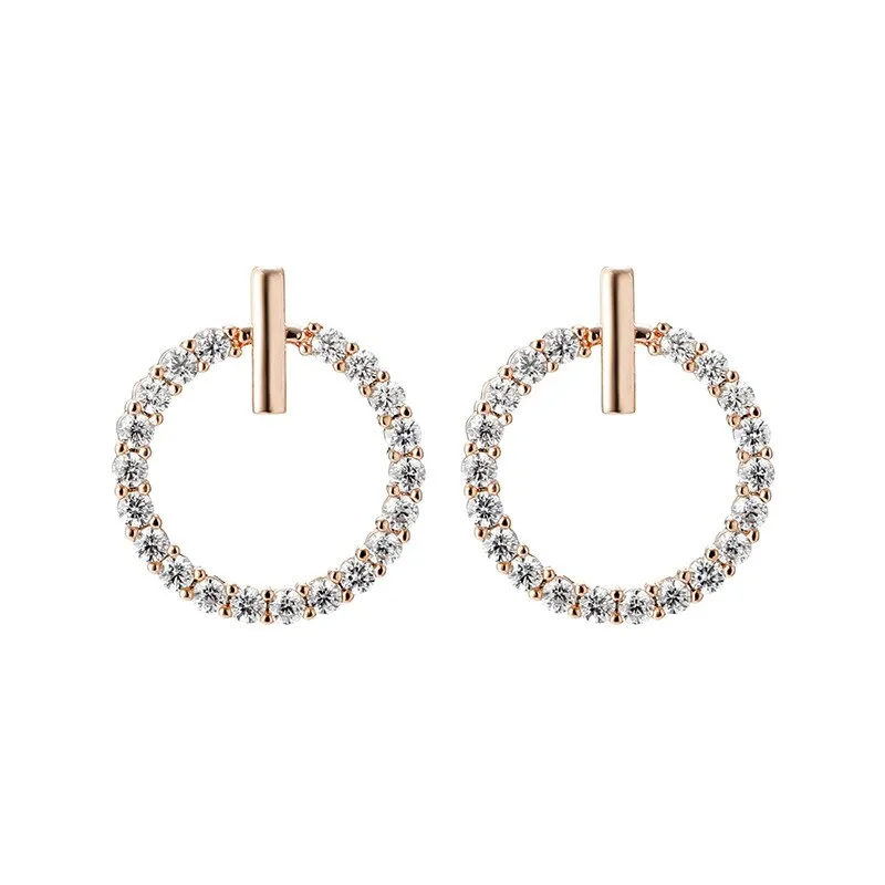 Long Crystal Tassel Gold Color Dangle Earrings for Women, Drop Earing Fashion Jewelry