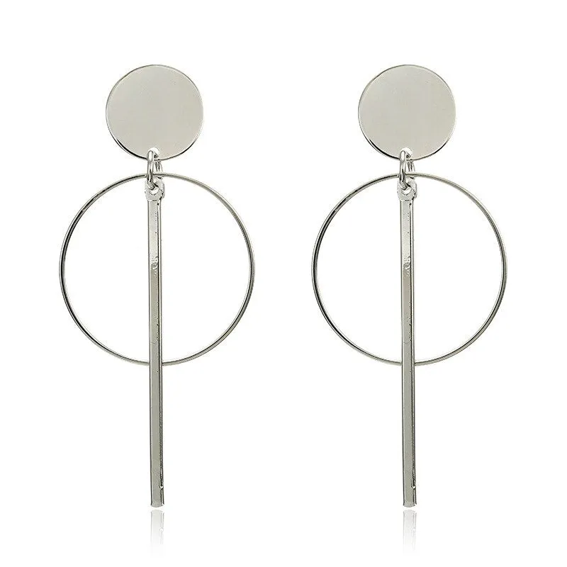 Long Crystal Tassel Gold Color Dangle Earrings for Women, Drop Earing Fashion Jewelry