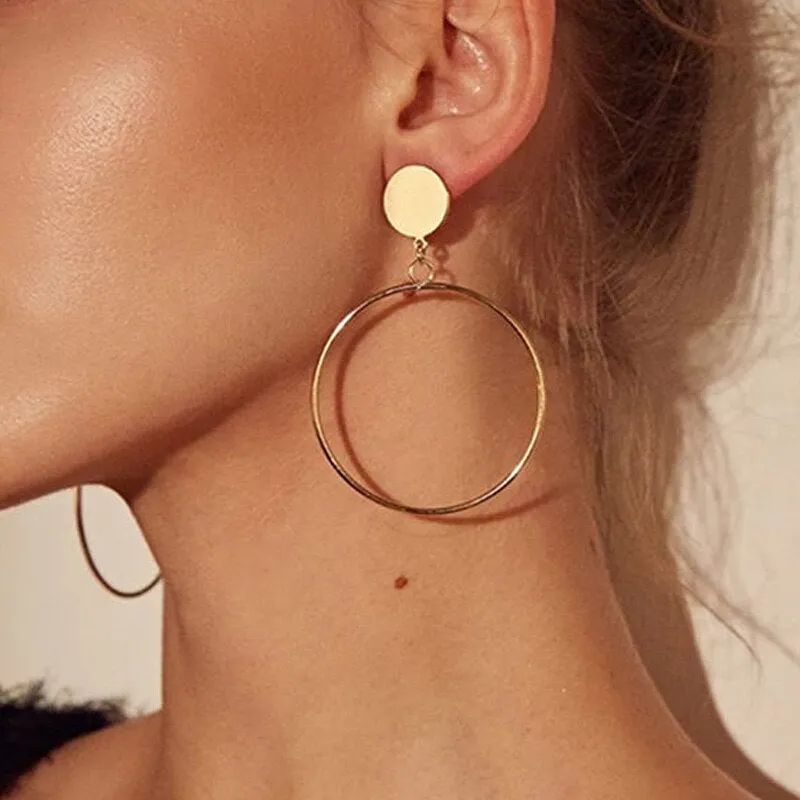 Long Crystal Tassel Gold Color Dangle Earrings for Women, Drop Earing Fashion Jewelry