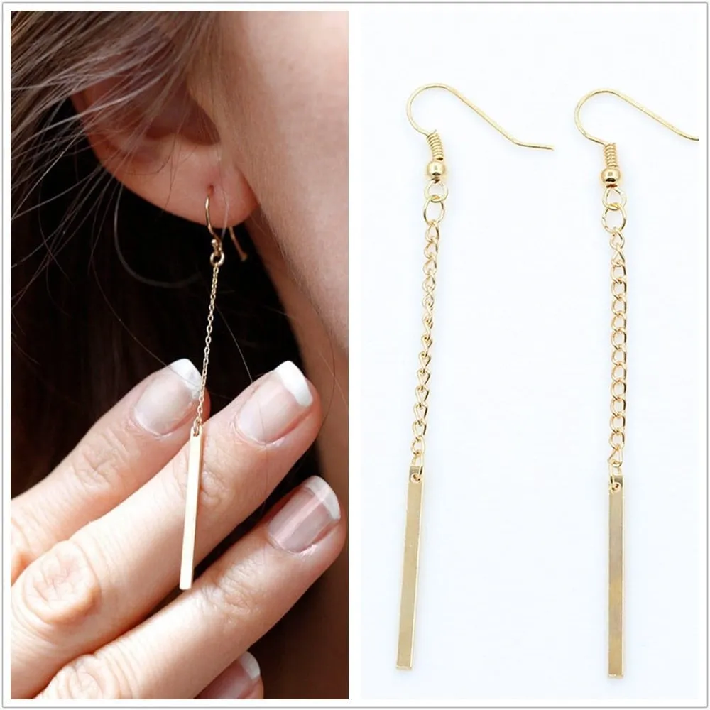 Luxury Gold Color Colorful Crystal Bow Stud Earrings For Women Ear Cuff Piercing Rhinestone Earring