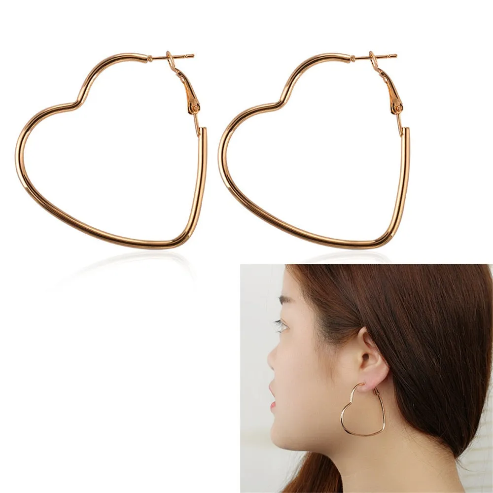 Luxury Gold Color Colorful Crystal Bow Stud Earrings For Women Ear Cuff Piercing Rhinestone Earring
