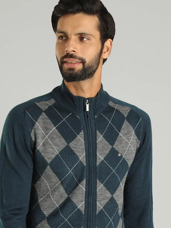 Men Solid Full Sleeve High Neck Sweater