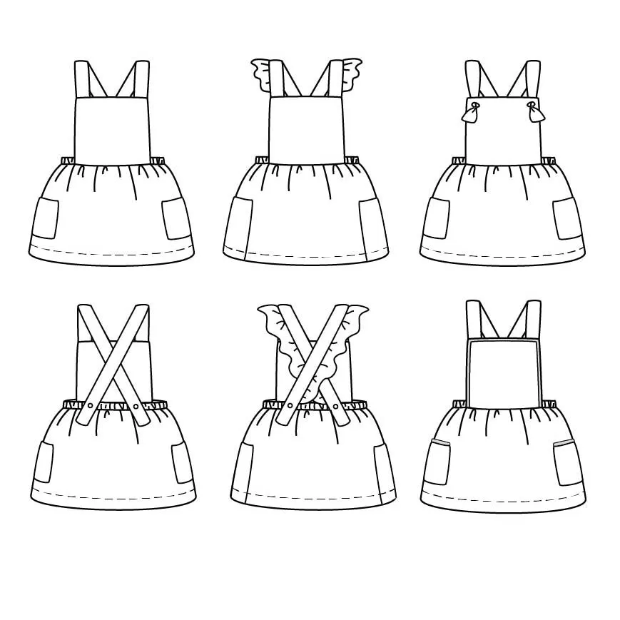 MILANO Dress - Girl 6M-4Y - Paper Sewing Pattern