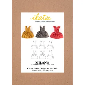 MILANO Dress - Girl 6M-4Y - Paper Sewing Pattern