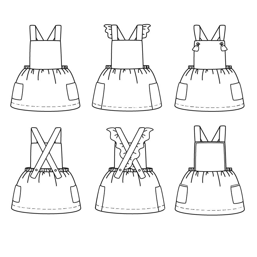 MILANO KIDS Dress - Girl 3-12Y - Paper sewing pattern