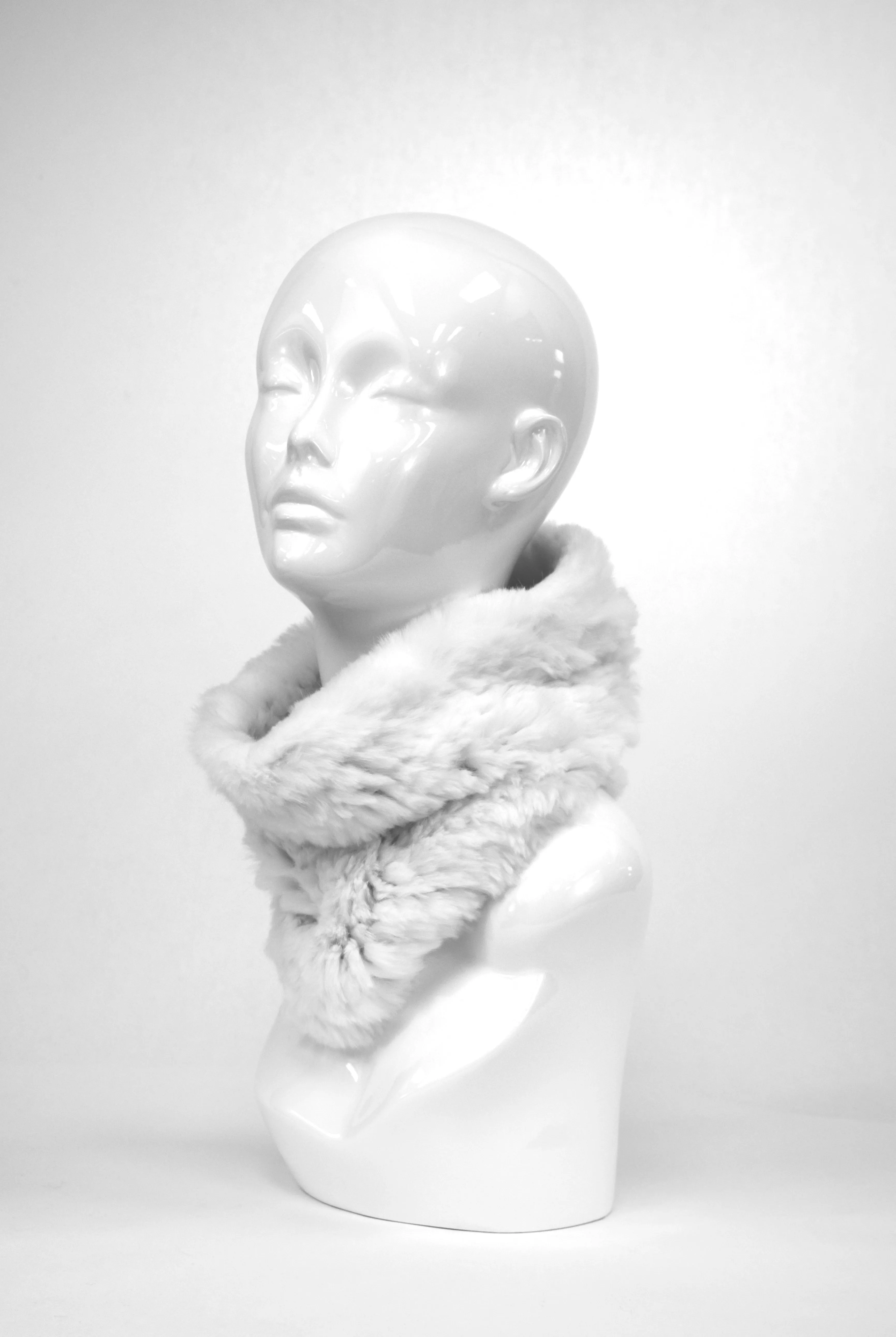 Mitchie's | Knitted Rabbit Stretch Neck Warmer