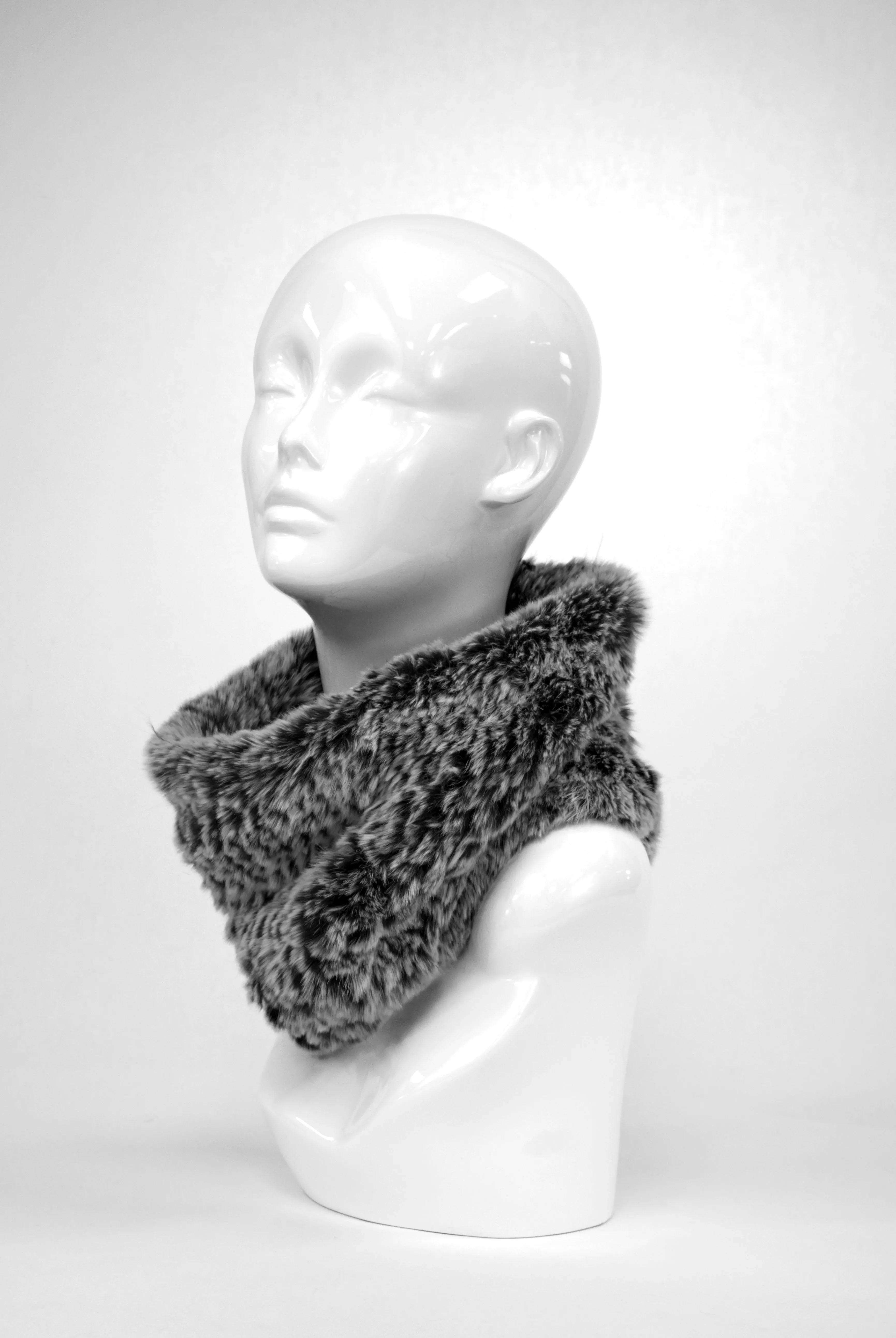 Mitchie's | Knitted Rabbit Stretch Neck Warmer