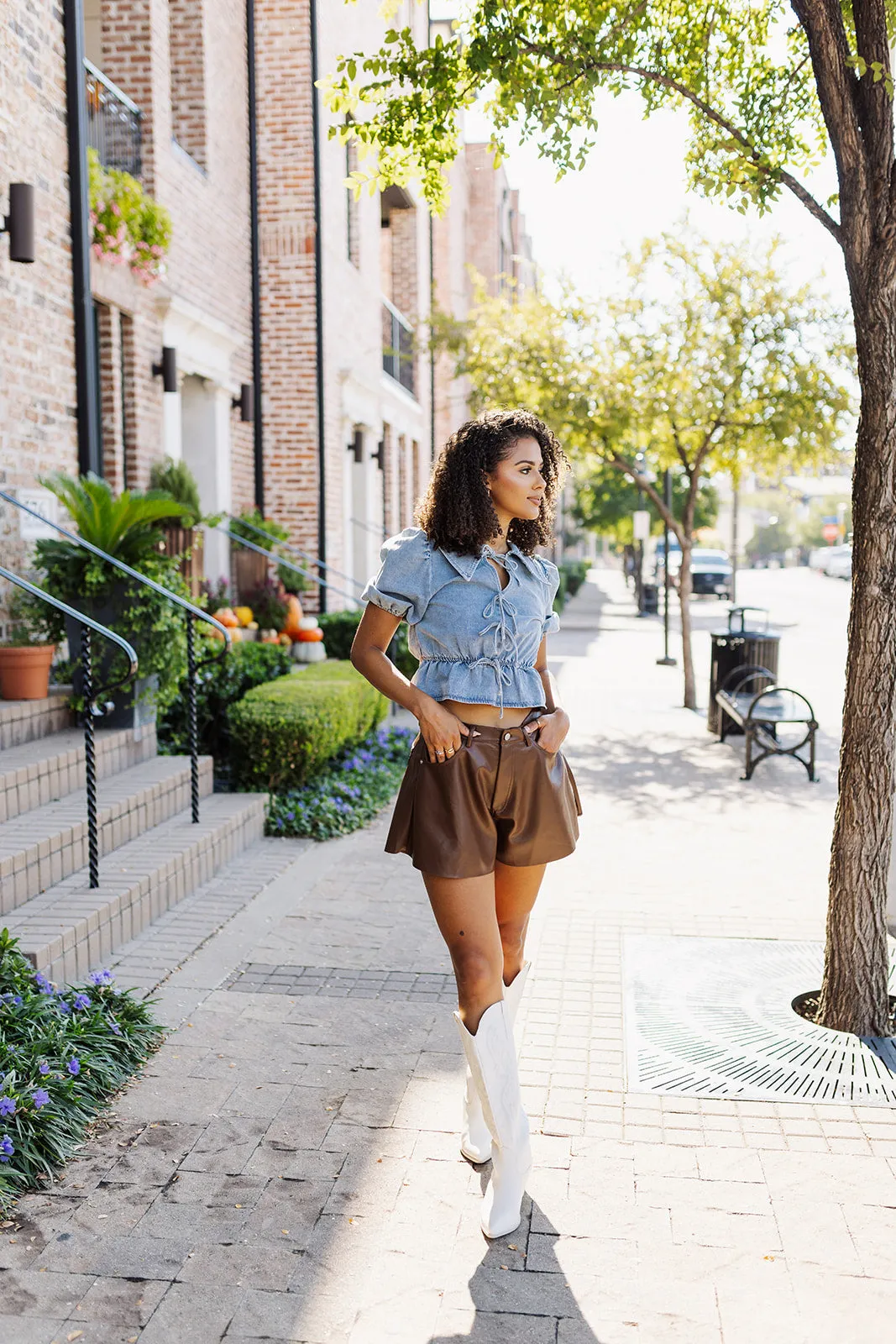 Moment In Time Top - Denim
