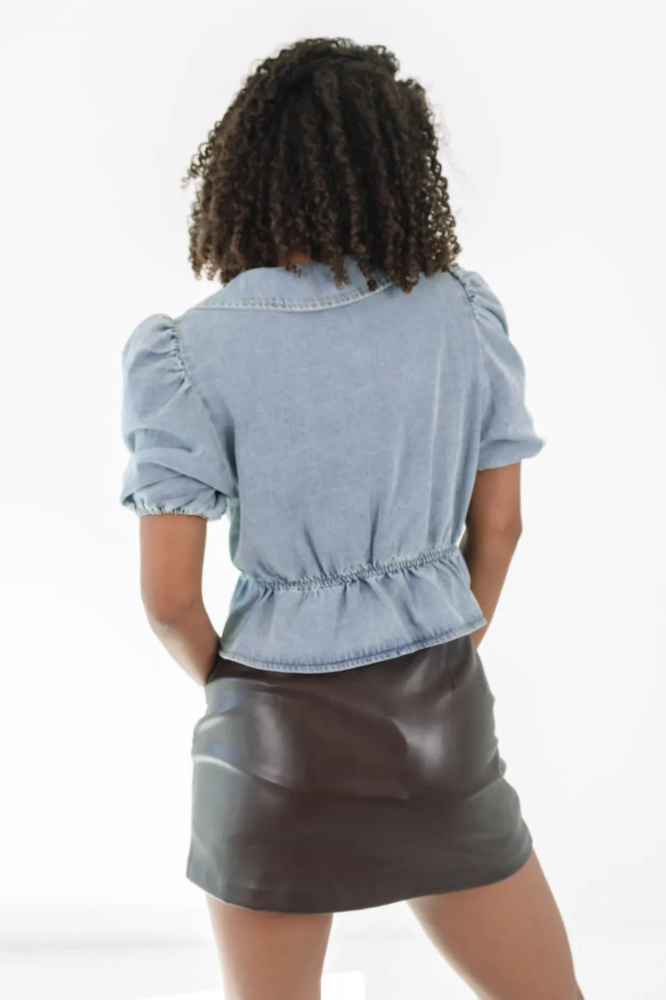Moment In Time Top - Denim