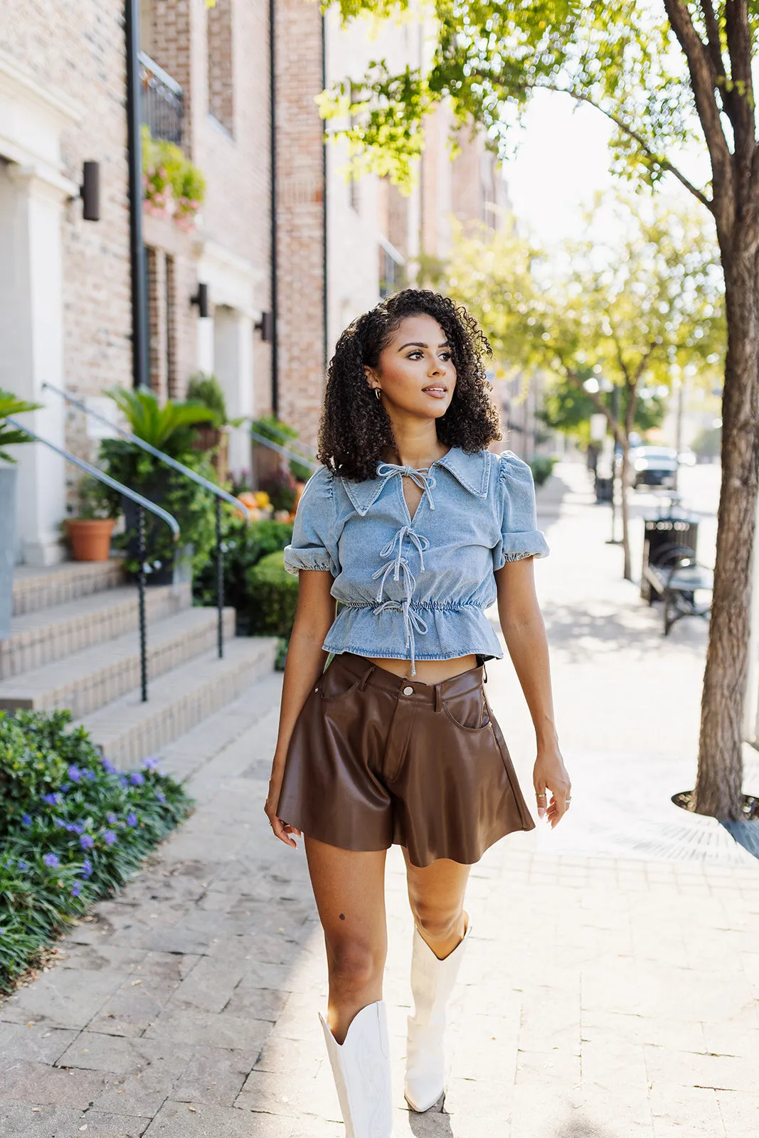 Moment In Time Top - Denim