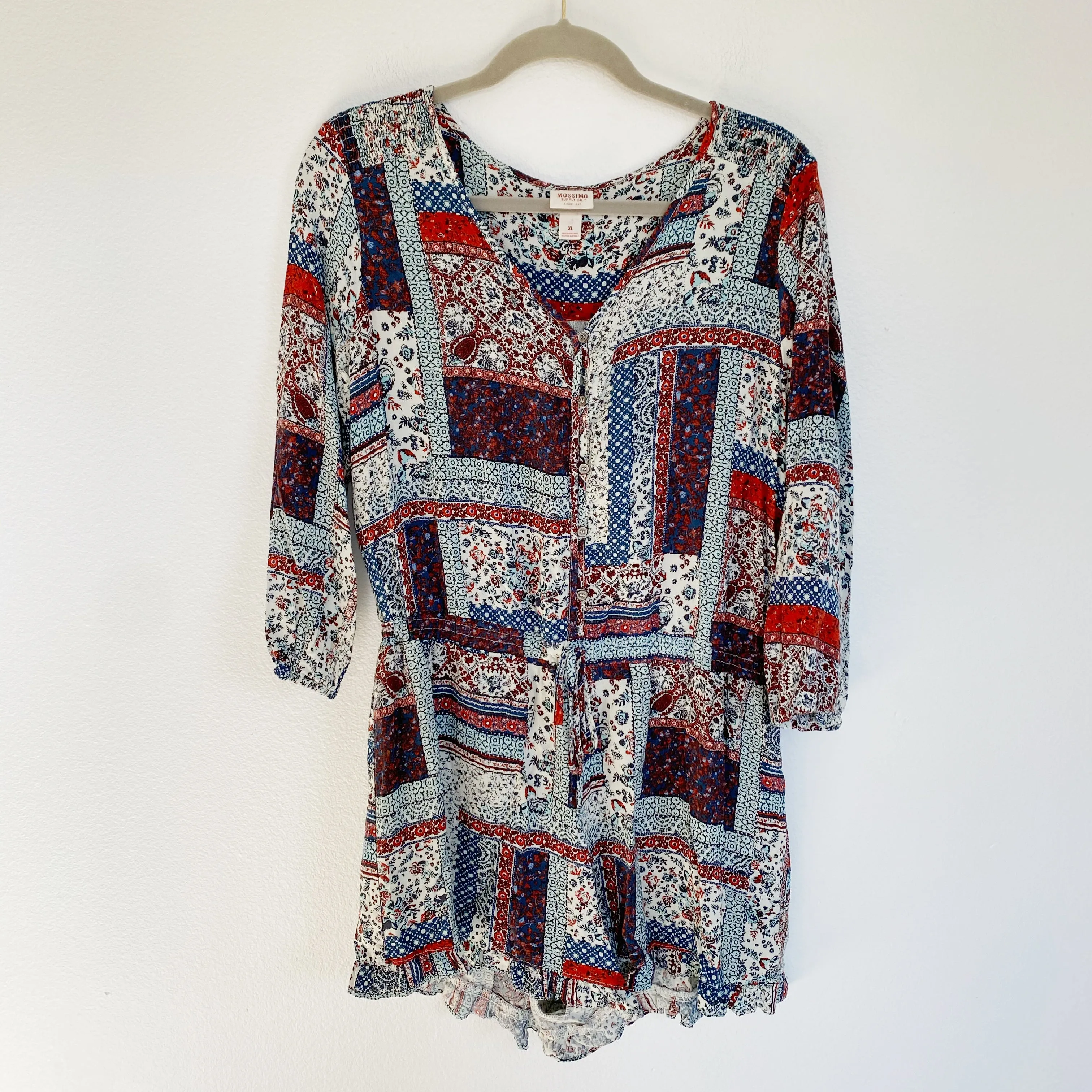 Mossimo Button-up Romper XL