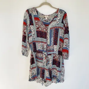 Mossimo Button-up Romper XL