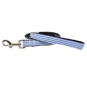 NOLA Navy Extra Small Seersucker Dog Leash