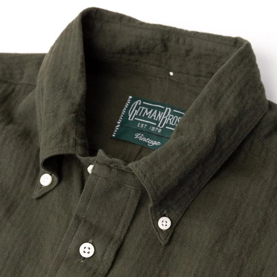 Olive Winter Seersucker