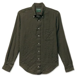 Olive Winter Seersucker