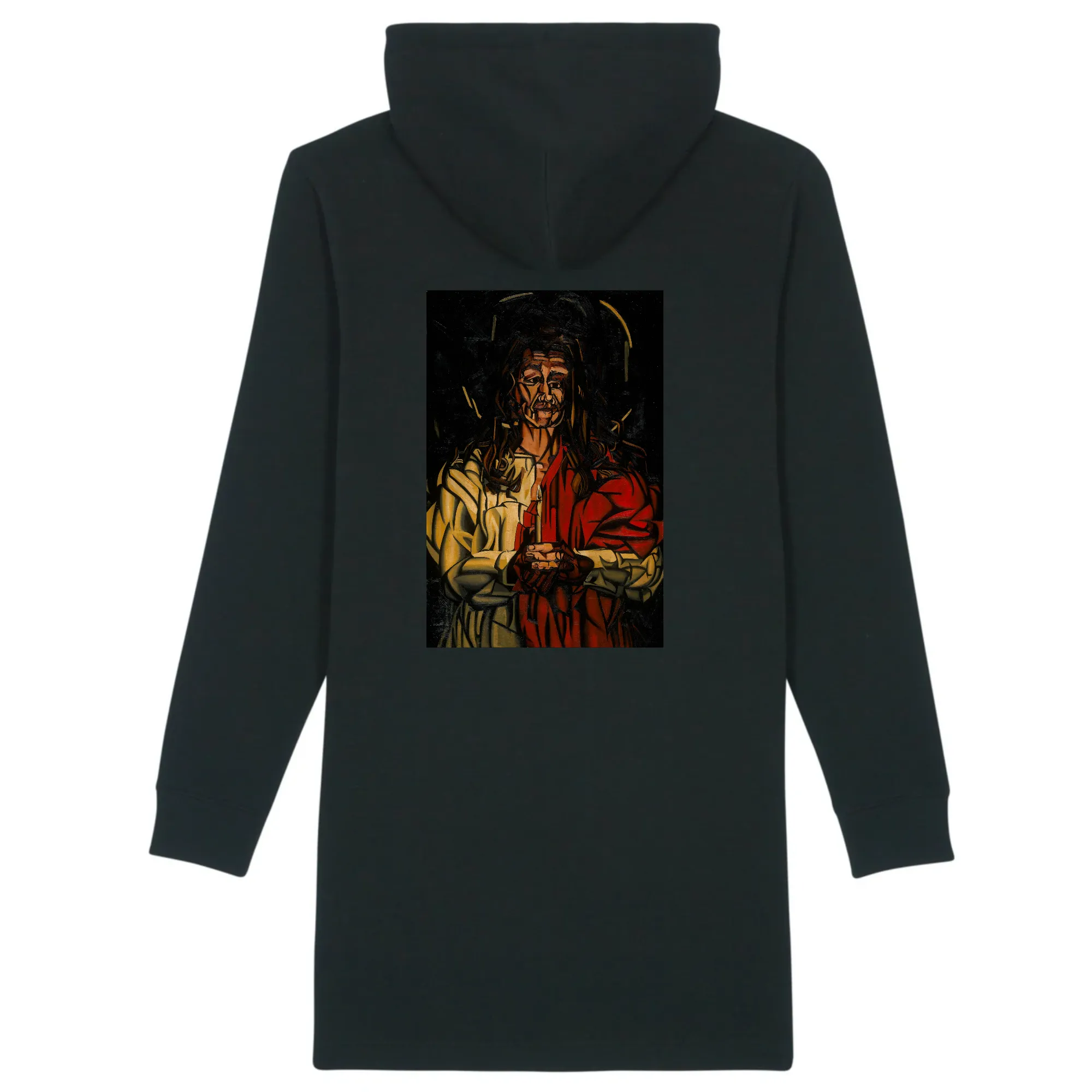 Organic Cotton Hoodie Dress - Cubism