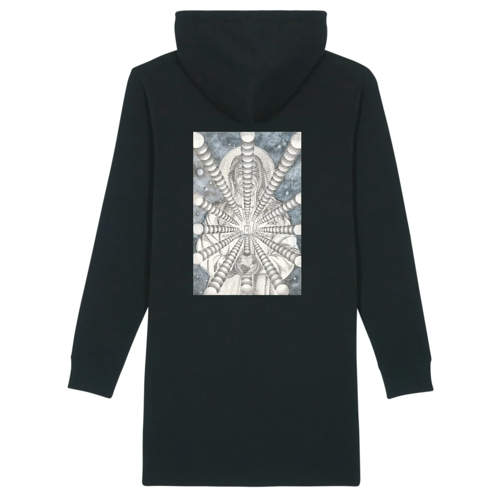 Organic Cotton Hoodie Dress - Surrealism