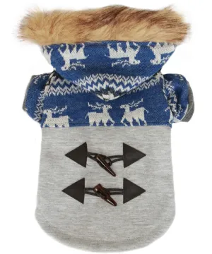 Ox Horn Button Coat Blue
