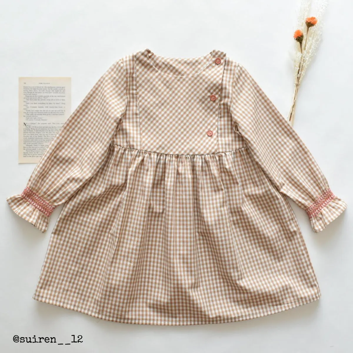 PALERME blouse or dress - Baby 6M/4Y - Paper Sewing Pattern