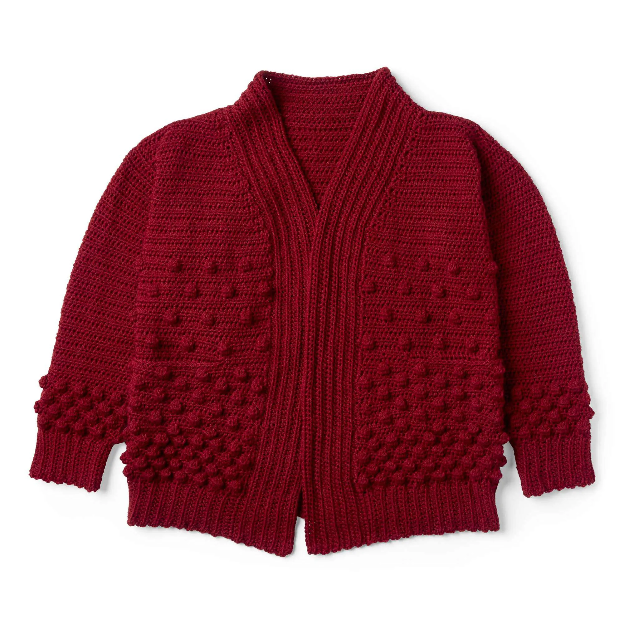 Patons Crochet Winter Berries Cardigan