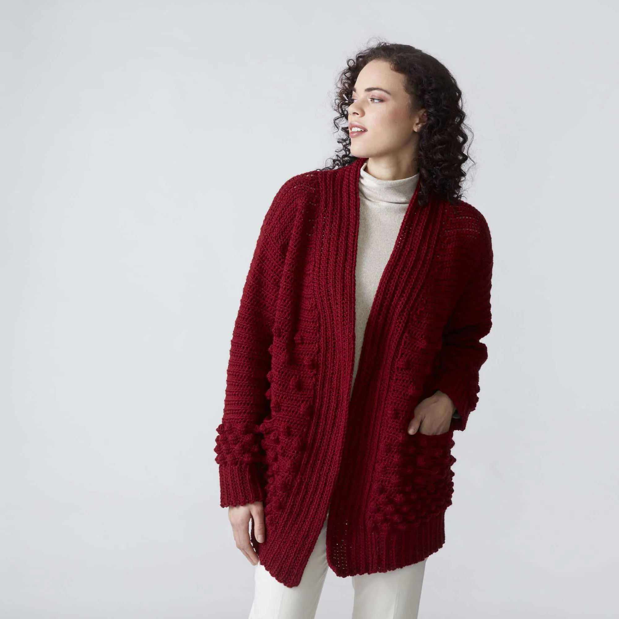 Patons Crochet Winter Berries Cardigan