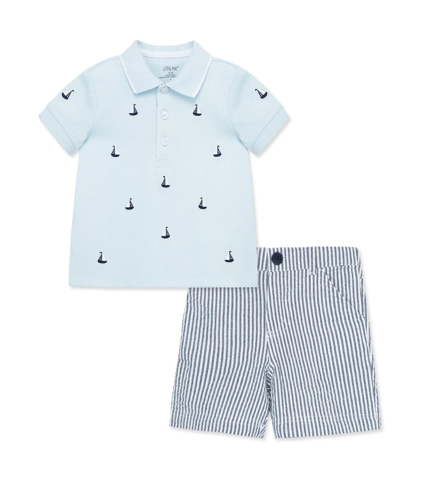 Polo Short Set Sailboat