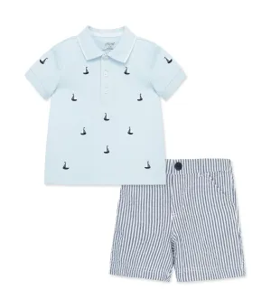 Polo Short Set Sailboat