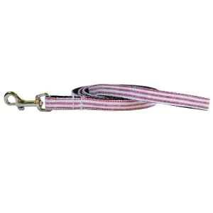 Red Extra Small Seersucker Dog Leash