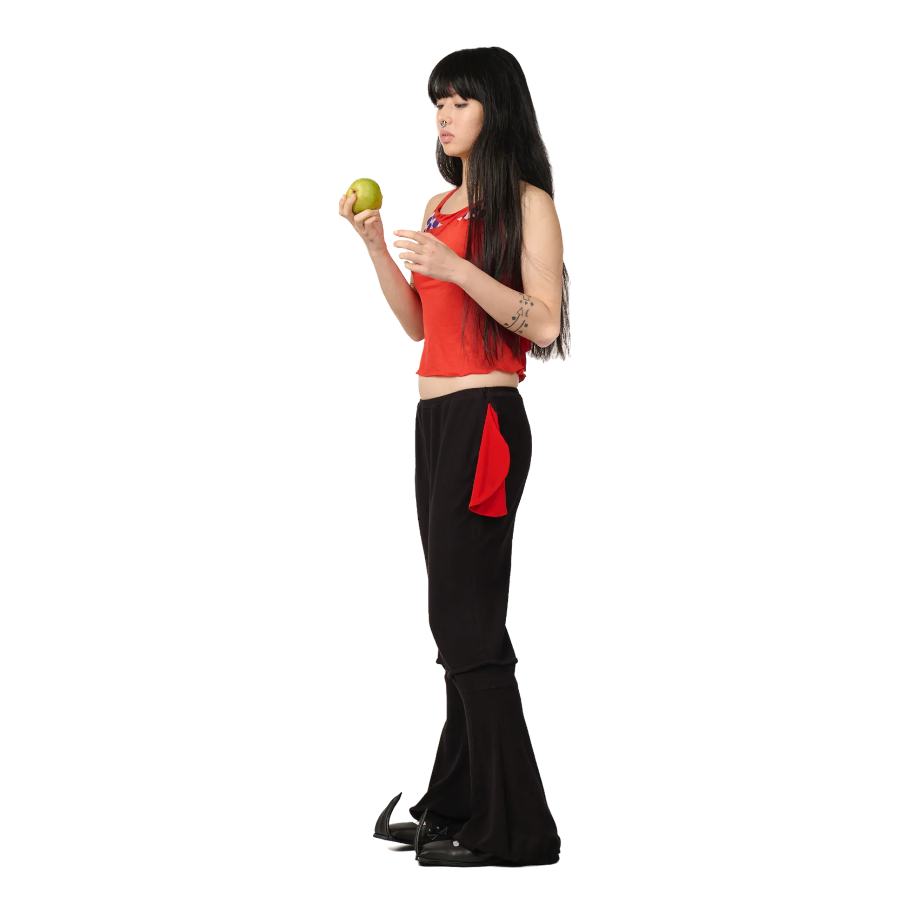 Red Fashion Hero Halter Tank Top