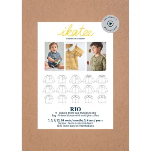 RIO Blouse - Baby 1M/4Y - Paper Sewing Pattern
