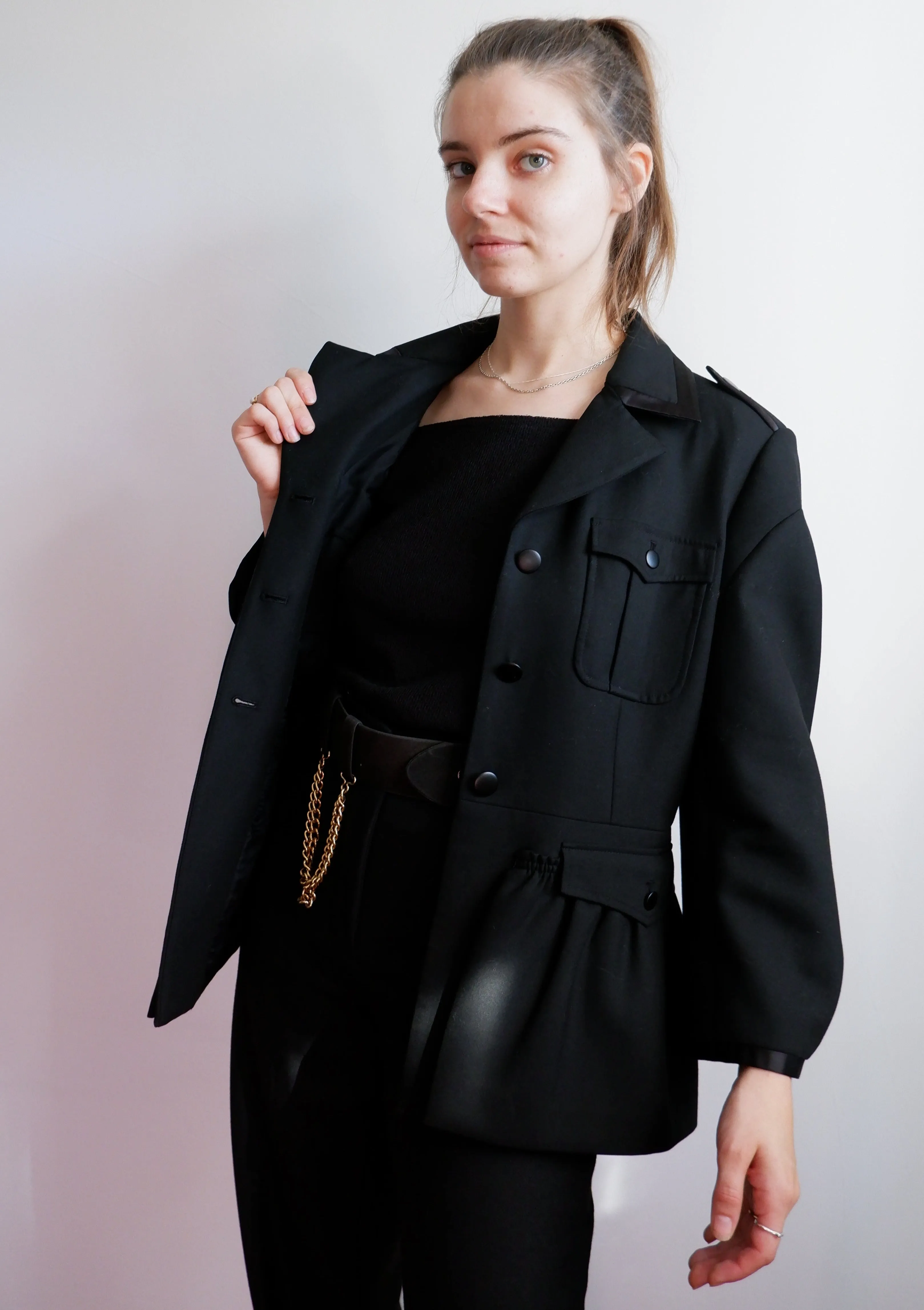 Robert Rodriguez Structural Black Blazer - 8